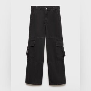 NWT MANGO Zipp Cargo Jeans